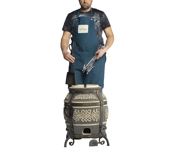 Тандыр "Тамерлан" (ЭКО-Тандыр), 27 см, графит