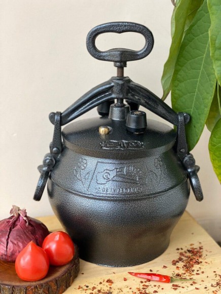 Афганский казан 15л Черный с ручками  
