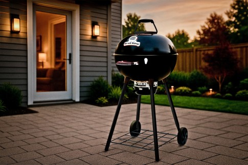 Гриль угольный Броил Кинг Краун Кетл (Broil King CROWN KETTLE 22.5" / 57 BLACK LEG) в Пермь
